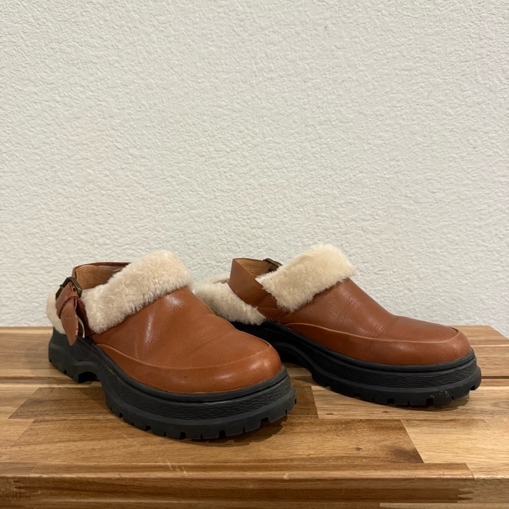 Madewell- The Sherling Sigrid Slingback Shearling Mule- Size 8 - Picture 7 of 9